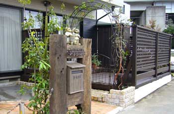 神奈川県茅ヶ崎市 ウッドデッキ・ウッドフェンス施工事例・庭づくり 庭工事