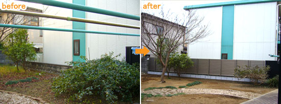 外構・エクステリア/フェンス 施工事例 お庭のリフォームはグリーンパトロール 神奈川県・鎌倉市・横浜市・川崎市・相模原市・藤沢市・茅ヶ崎市・厚木市・大和市・海老名市・小田原市・二宮町・大磯町・寒川町・平塚市