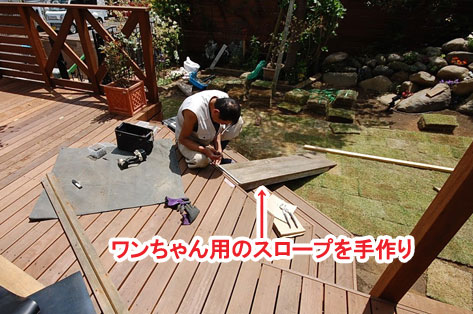 神奈川県 藤沢市 ウッドデッキ・高床デッキ・床下収納・ウッドフェンス・ガーデンシンク・ロックガーデン・造園 施工事例