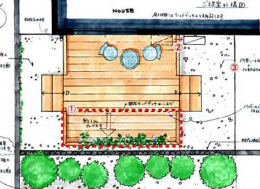 神奈川県 藤沢市  ハードウッドウッドデッキ 施工事例