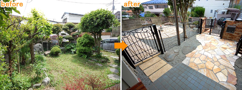 神奈川県藤沢市S様 造園外構 ドッグラン 大型バイク置き場施工事例