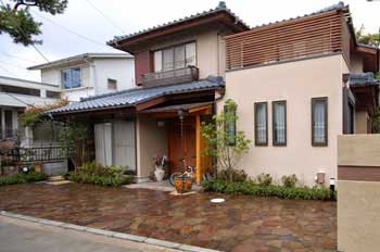神奈川県鎌倉市 Y様邸 外構アプローチ,玄関前,玄関周り施工事例