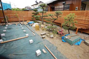神奈川県茅ケ崎市M様　ドッグラン風の庭 雑草対策造園外構施工例