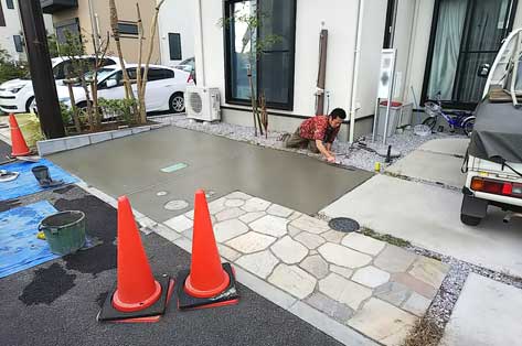 神奈川県藤沢市M様 駐車場拡張工事