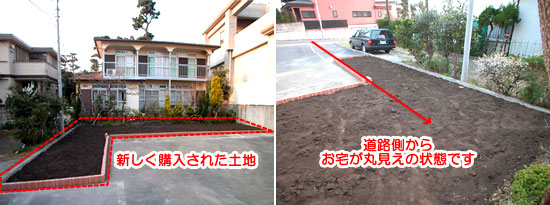 茅ヶ崎市 植栽目隠し施工例 雑草対策ならグリーンパトロール 茅ヶ崎市・寒川町・藤沢市・鎌倉市・平塚市