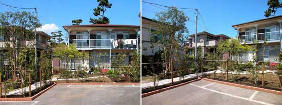 神奈川県茅ヶ崎市 石張り(石貼り) 植栽目隠し 庭リフォーム・造園施工例 雑草対策ならグリーンパトロール 茅ヶ崎市・寒川町・藤沢市・鎌倉市・平塚市