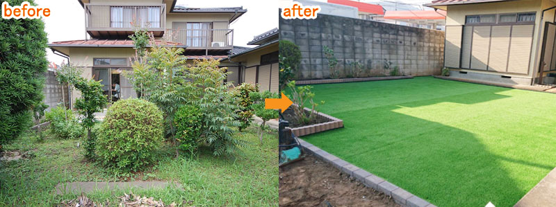 お客様の声/グリーンパトロールの口コミ、評判～神奈川県秦野市C様邸 別荘兼アトリエ 雑草対策庭工事・感想・口コミ・評判