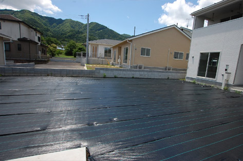 新築後 土のままの庭 愛甲郡愛川町K様