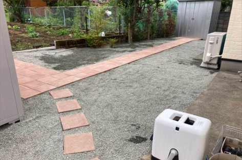 神奈川県秦野市K様 中古住宅購入 広めな庭の雑草対策 施工事例