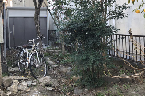 神奈川県 鎌倉市 中古物件の一軒家(住宅)を購入後の庭リフォーム・庭工事 和風な庭 施工前