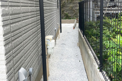 防草と水はけを重視！手間のかからない庭づくり～神奈川県 鎌倉市 新築庭工事 施工後