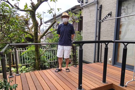 神奈川県川崎市高津区 D様邸のご主人様が写真撮影に協力してくださいました