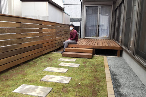 神奈川県川崎市多摩区 F様邸のご主人様が写真撮影に協力してくださいました