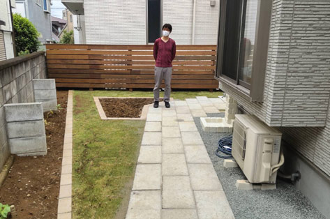 神奈川県川崎市多摩区 F様邸のご主人様が写真撮影に協力してくださいました