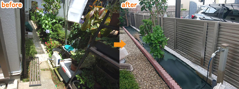 お客様の声/グリーンパトロールの口コミ、評判～川崎市N様 将来を見据えた“手間を減らす庭づくり” 庭リフォーム・施工例・感想・口コミ・評判