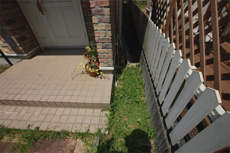 横浜市 O様邸 家周り北側 施工前