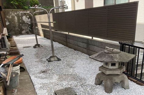 横浜市 A様邸 広いお庭を快適に!雑草対策と家庭菜園スペースの実現 施工後