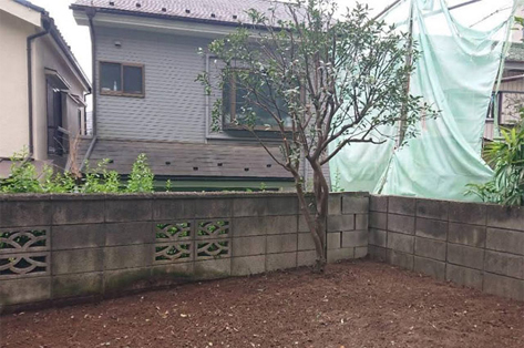 横浜市 O様邸 庭 施工後 除草後