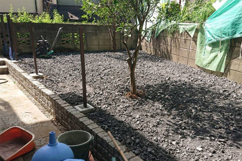 横浜市 人工芝下地処理