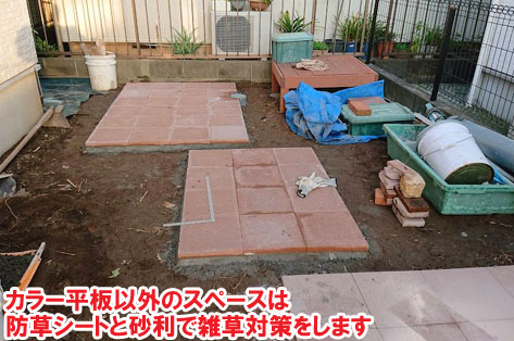 神奈川県 横浜市  土の庭をどうにかしたい　砂利の庭をおしゃれに