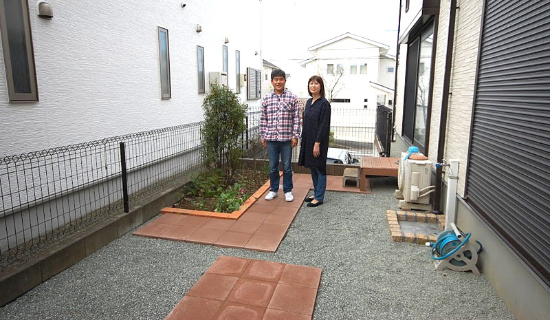 神奈川県 横浜市  土の庭をどうにかしたい　砂利の庭をおしゃれに