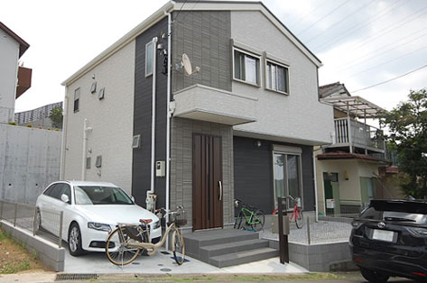神奈川県横浜市 自転車置き場・玄関スロープ