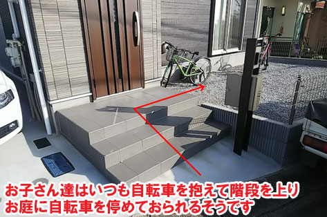 神奈川県横浜市 S様邸　アプローチ,玄関前,玄関周り施工事例